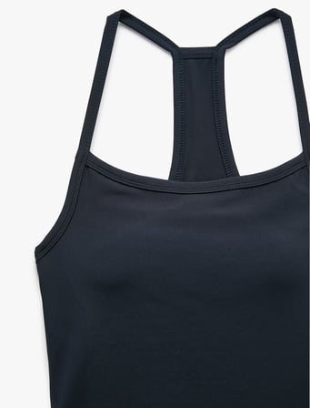 Slim Fit Basic Çapraz İp Askılı Kolsuz Spor Atlet