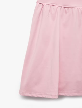 Sırt Detaylı Slim Fit Kolsuz İnce Askılı Spor Tenis Elbisesi