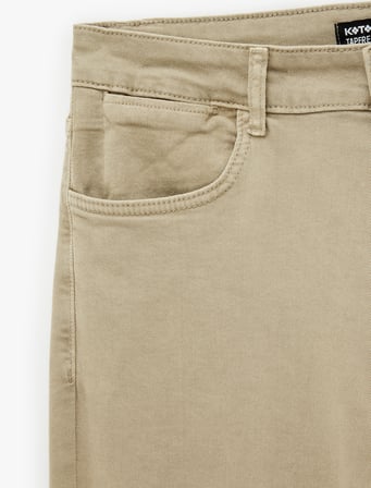 Pamuklu Normal Bel Cepli Tapered Fit Jean Pantolon - Joe Jean
