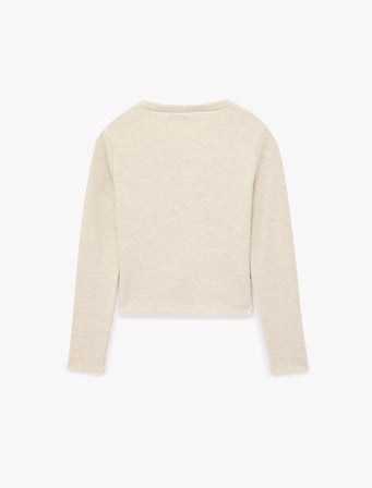 Uzun Kollu Slim Fit V Yaka Düğmeli Hırka