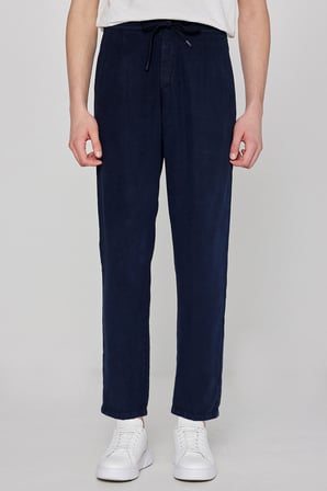 Regular Fit Normal Kesim Yumuşak Dokulu Siyah Pantolon