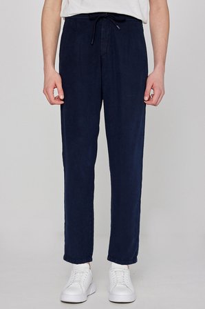 Regular Fit Normal Kesim Yumuşak Dokulu Siyah Pantolon