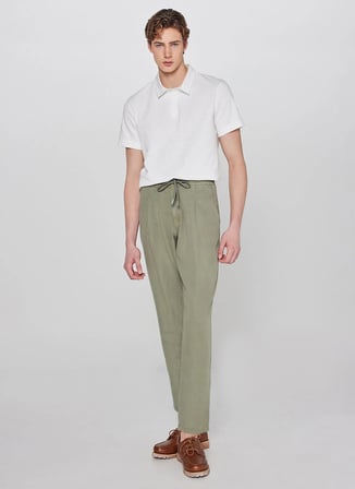 Wrangler Haki Erkek Regular Fit Chino Pantolon W2610167X45 Siyah Chino Pantolon