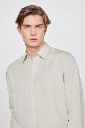 Lee Tencel Regular Fit Erkek Gömlek L2610084299