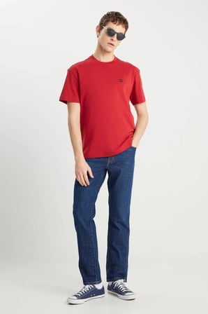 Wrangler Small Logo Bisiklet Yaka Erkek T-shirt W7NM203877600