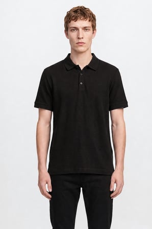 %100 Pamuk Regular Fit Normal Kesim Polo Yaka Tişört