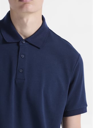 Lacivert Erkek Pamuklu Polo T-Shirt L2610160410 Lacivert Polo T-Shirt