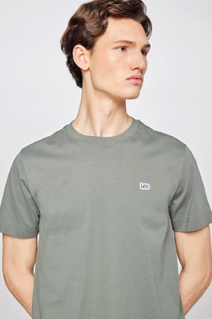 %100 Pamuk Regular Fit Normal Kesim Bisiklet Yaka Logo Detaylı Tişört