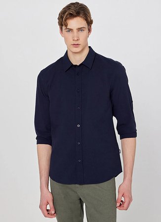 Wrangler Lacivert Erkek Regular Fit Gömlek W2610001410 Lacivert Gömlek