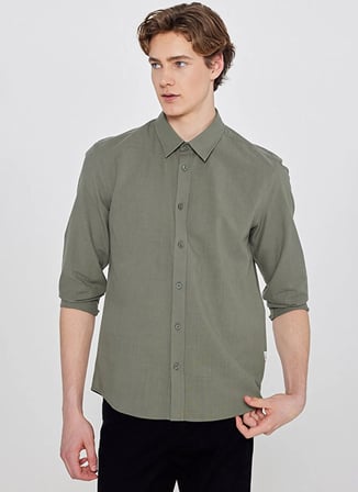 Wrangler Haki Erkek Regular Fit Gömlek W2610001801 Haki Gömlek