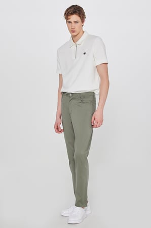 Texas Slim Fit Dar Kesim Normal Bel Siyah Esnek Pantolon
