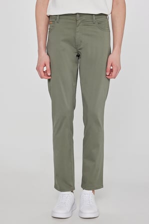 Texas Slim Fit Dar Kesim Normal Bel Siyah Esnek Pantolon