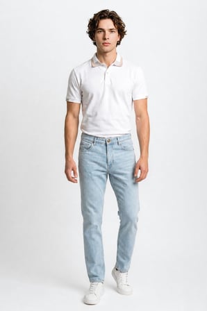 Greensboro Regular Straight Normal Bel Esnek Jean Pantolon