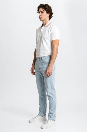 Greensboro Regular Straight Normal Bel Esnek Jean Pantolon