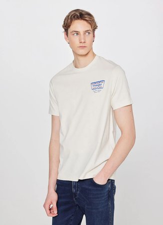 Wrangler Bej Erkek Regular Fit T-Shirt W2610018614 Bej T-Shirt