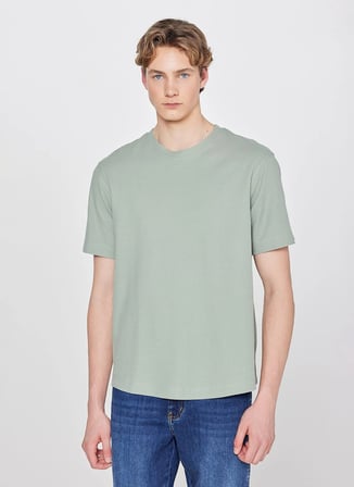 Wrangler Turkuaz Erkek Regular Fit T-Shirt W2610159306 Turkuaz T-Shirt