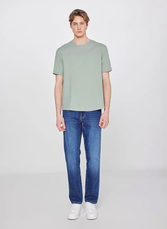 Wrangler Turkuaz Erkek Regular Fit T-Shirt W2610159306 Turkuaz T-Shirt