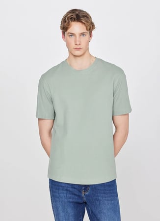 Wrangler Turkuaz Erkek Regular Fit T-Shirt W2610159306 Turkuaz T-Shirt