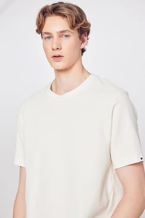 %100 Pamuk Regular Fit Normal Kesim Bisiklet Yaka Basic Premium Tişört