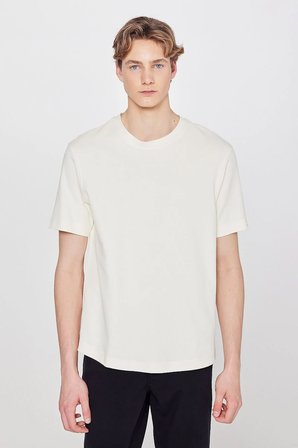 %100 Pamuk Regular Fit Normal Kesim Bisiklet Yaka Basic Premium Tişört