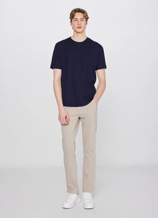 Wrangler Lacivert Erkek Regular Fit T-Shirt W2610159410 Lacivert T-Shirt