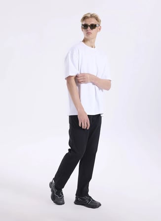 Siyah Erkek Pamuklu Chino Pantolon W1218646001 Siyah Chino Pantolon