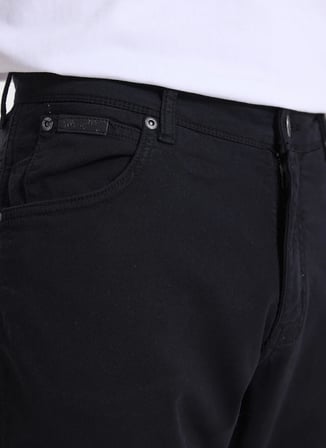 Siyah Erkek Pamuklu Chino Pantolon W1218646001 Siyah Chino Pantolon