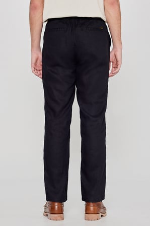 %100 Keten Regular Fit Normal Kesim Cepli Pantolon