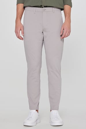 Slim Fit Dar Kesim Normal Bel Cepli Esnek Chino Pantolon