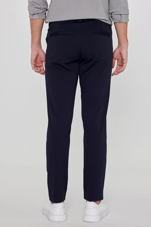 Slim Fit Dar Kesim Normal Bel Cepli Esnek Chino Pantolon