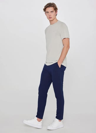 Lee Lacivert Erkek Slim Fit Chino Pantolon L2610165410 Lacivert Chino Pantolon