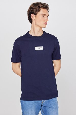 %100 Pamuk Nefes Alan Kumaş Regular Fit Logo Detaylı Tişört