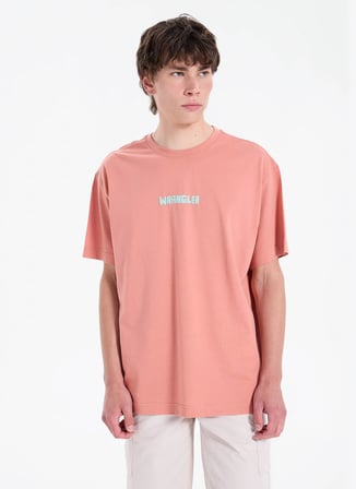 Wrangler Turuncu Erkek Relaxed T-Shirt W2610023UK Somon T-Shirt