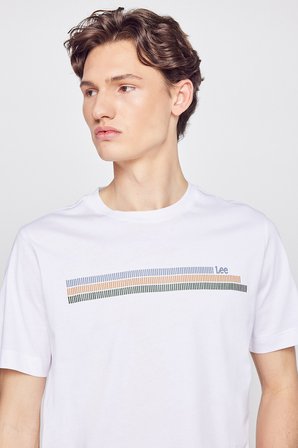%100 Pamuk Regular Fit Normal Kesim Bisiklet Yaka Logo Detaylı Tişört