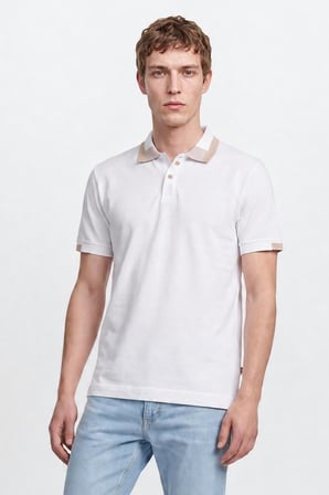 %100 Pamuk Regular Fit Normal Kesim Polo Yaka Tişört