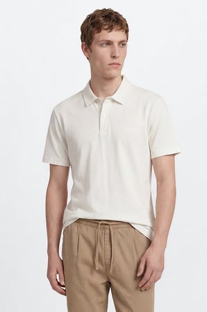 %100 Pamuk Regular Fit Normal Kesim Polo Yaka Tişört