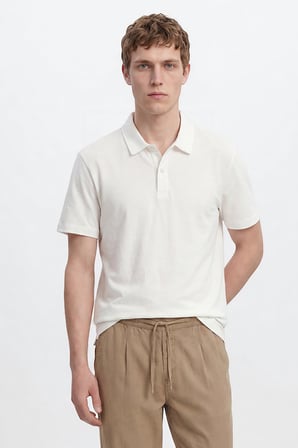 %100 Pamuk Regular Fit Normal Kesim Polo Yaka Tişört