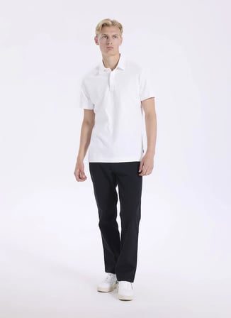 Beyaz Erkek %100 Pamuk Regular Fit Polo T-Shirt W2610193100 Beyaz Polo T-Shirt