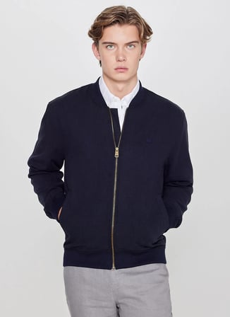 Lee Lacivert Erkek Bomber Regular Fit Ceket L2610125410 Lacivert Ceket
