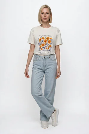 Wide Leg Yüksek Bel Geniş Paça Jean Denim Pantolon