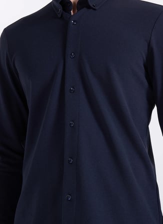 Lee Slim Fit Lacivert Erkek Gömlek L2610157410 Lacivert Gömlek