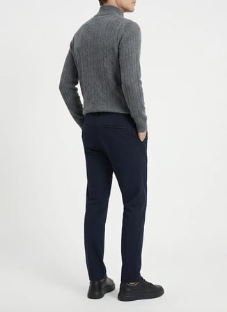 Lee Lacivert Erkek Slim Fit Chino Pantolon LLU3008114 Lacivert Chino Pantolon