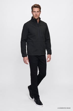 Regular Fit Normal Kesim Gömlek Yaka Cepli Bomber Ceket