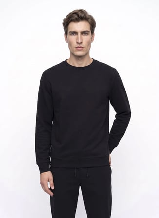 Dockers Siyah Erkek Sweatshirt D2620161001_Small Logo Sweatshirt