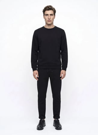 Dockers Siyah Erkek Sweatshirt D2620161001_Small Logo Sweatshirt