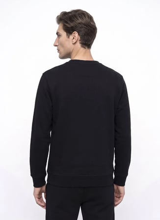Dockers Siyah Erkek Sweatshirt D2620161001_Small Logo Sweatshirt