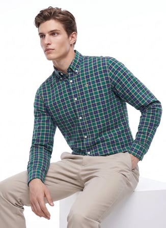 Dockers Yeşil Erkek Ekose Gömlek D2620128300_Ekose Gömlek