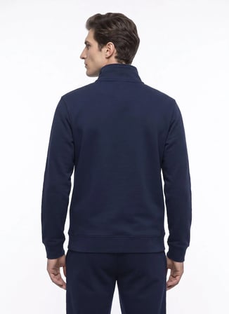 Dockers Lacivert Erkek Sweatshirt D2620135410_Half Zip Sweatshirt