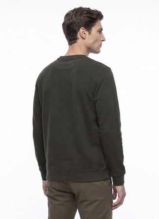 Dockers Haki Erkek Sweatshirt D2620161801_Small Logo Sweatshirt