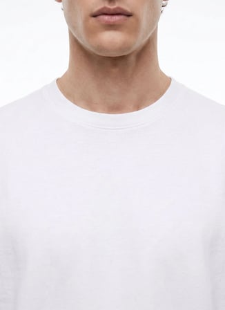 Dockers Beyaz Erkek Regular Fit T-Shirt D2620078989_Small Logo T-shirt